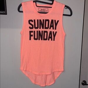 Riot Society Pink 'Sunday Funday' Tank Top